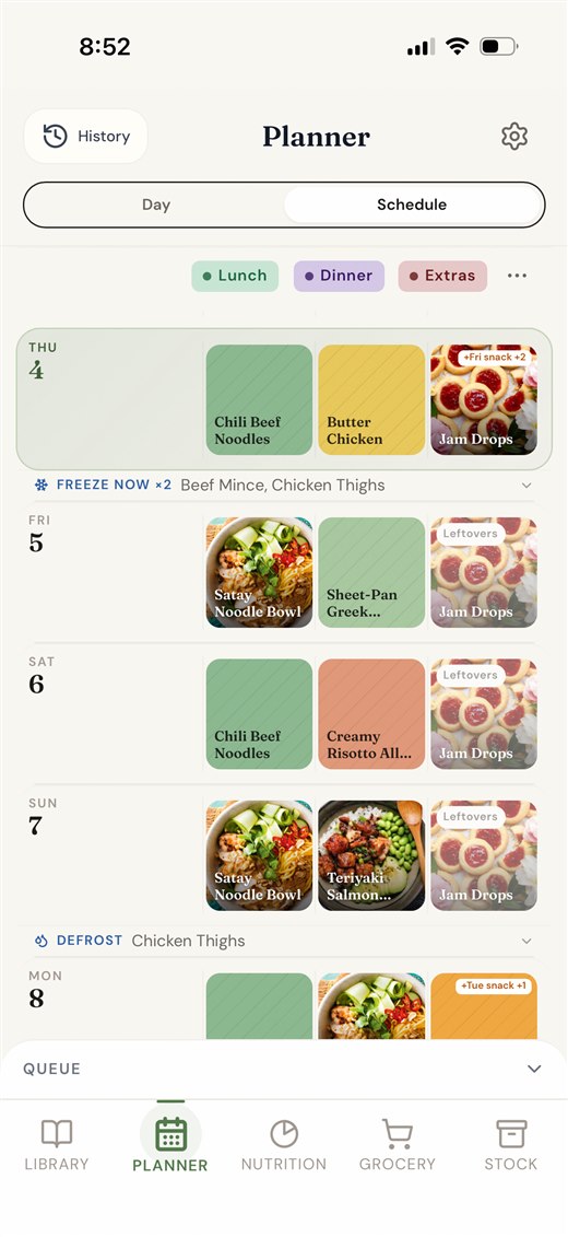Nutrition and health guidance in a quiet counter