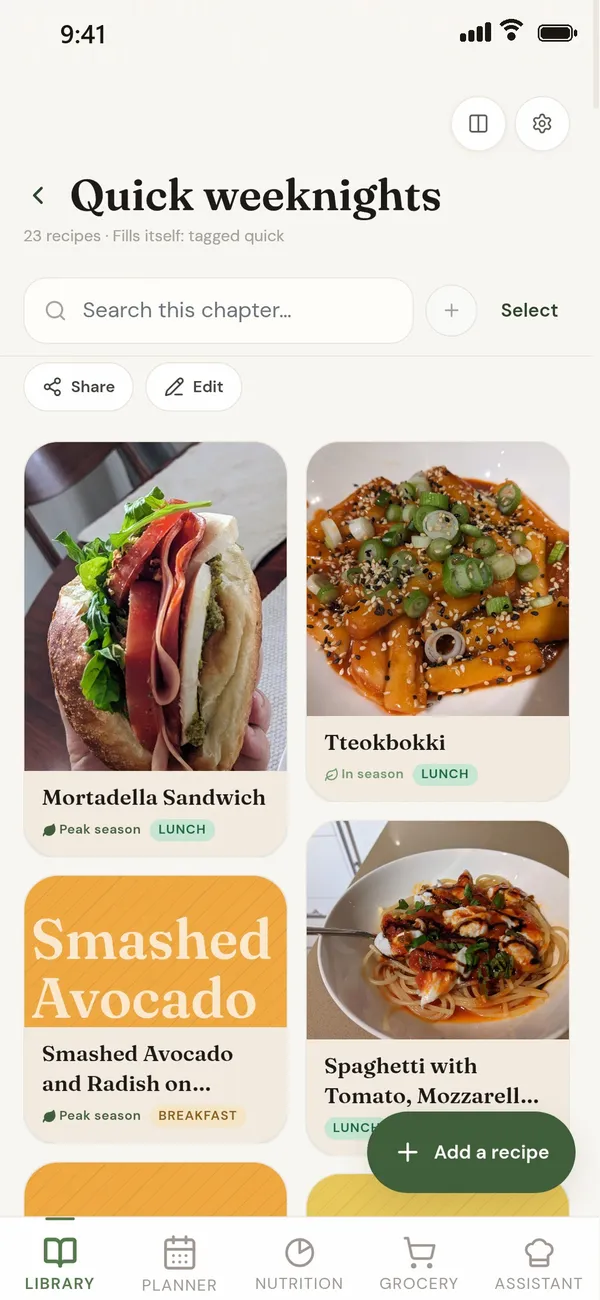 The Quick weeknights chapter, with Mortadella Sandwich, Tteokbokki and Smashed Avocado